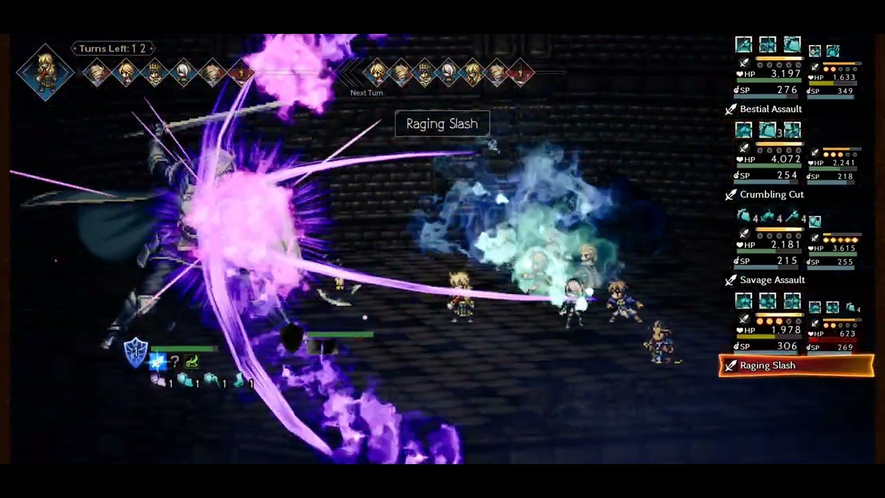 Octopath COTC F2P Warrior Tower EX5 5 turns 