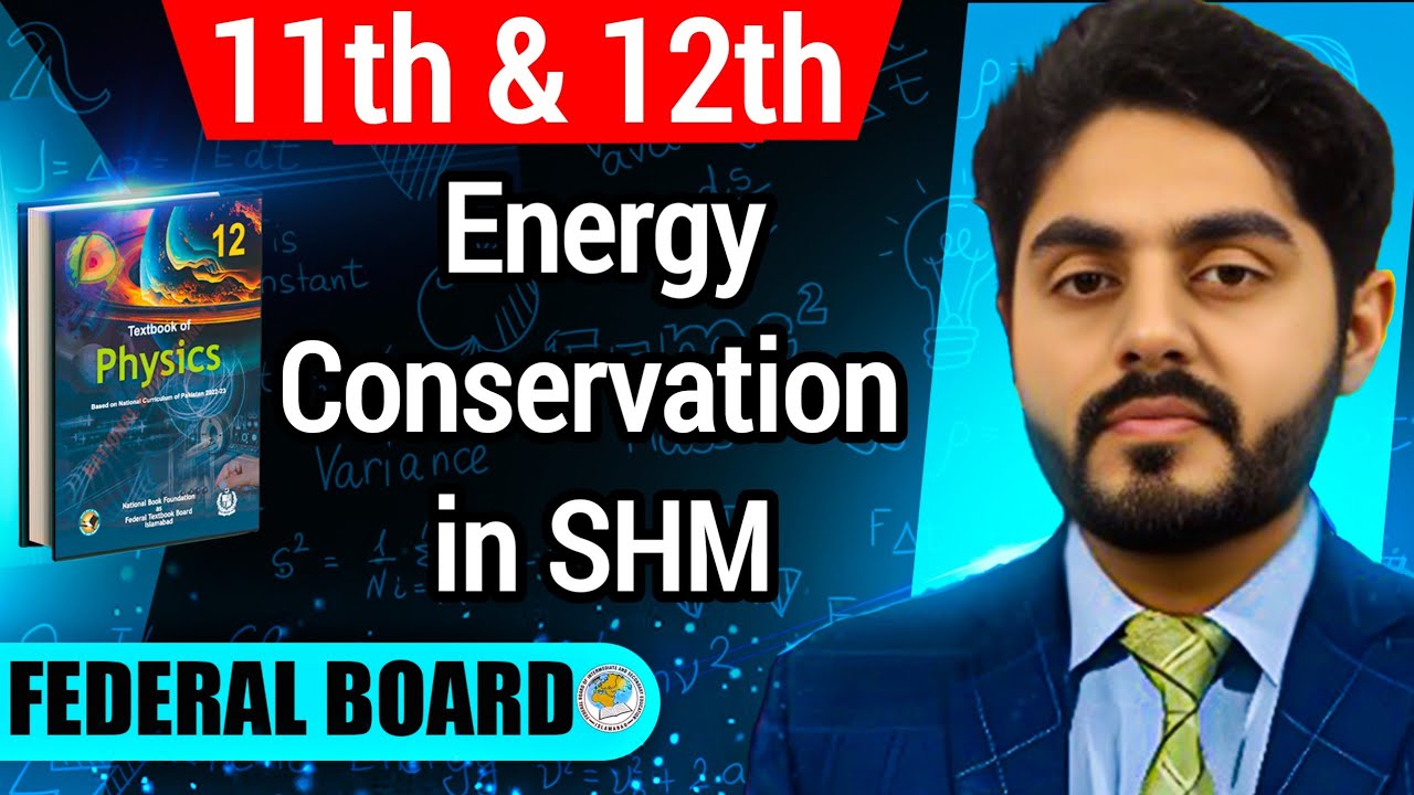 Energy conservation in shm class 11 | Energy conservation in SHM class 12 NBF | By Atif Ahmed