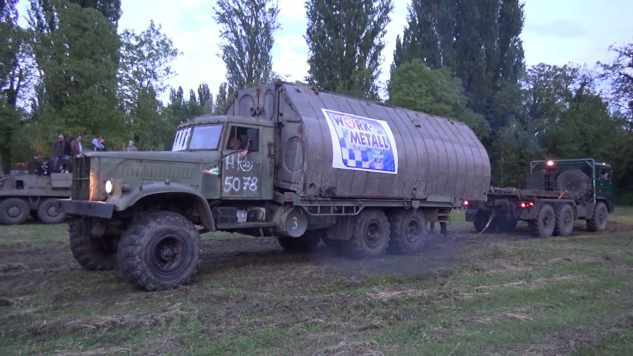Kraz vs Csepel d566 Szarvasi Veterán előestéje 2016. 04. 30.