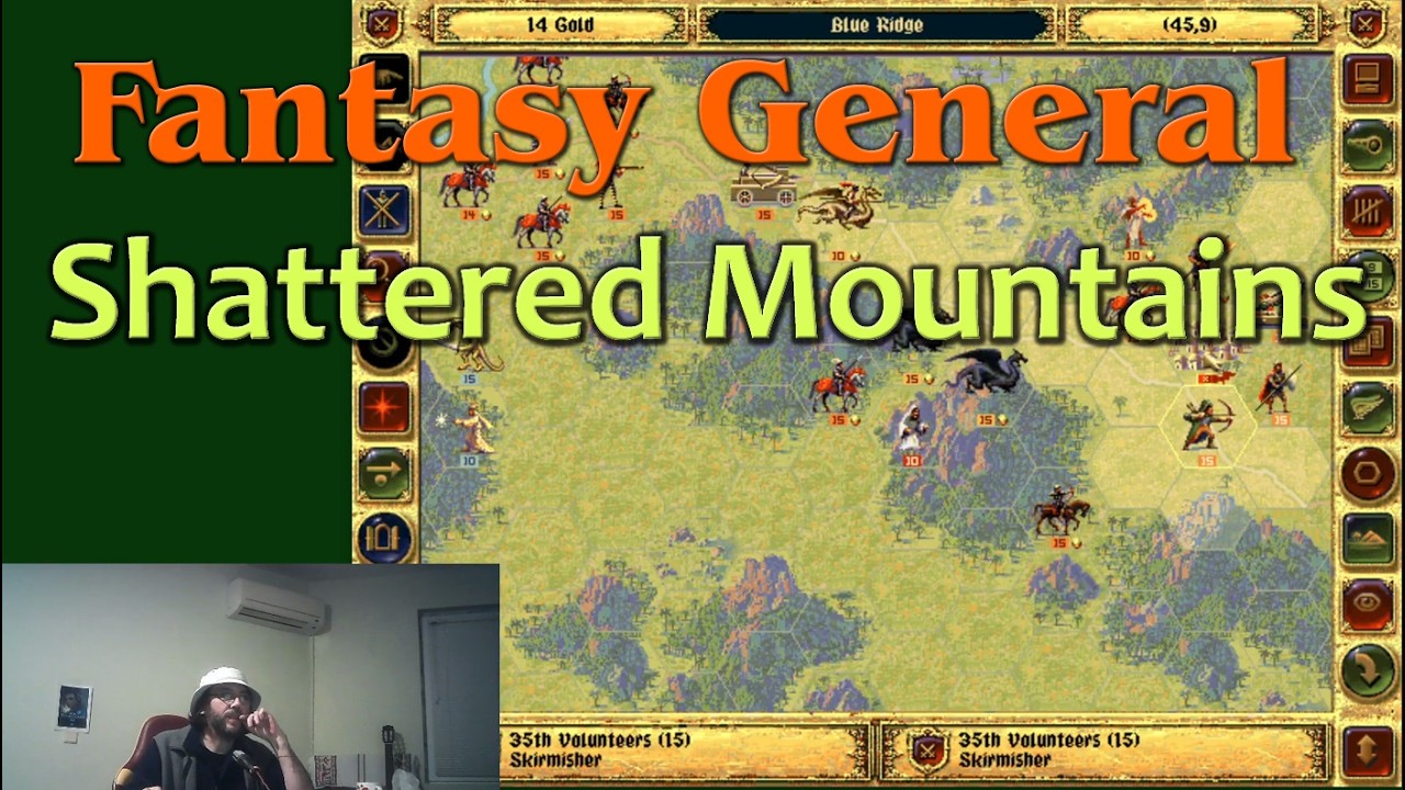 Fantasy General Walkthrough - Shattered Mountains (Map 19)