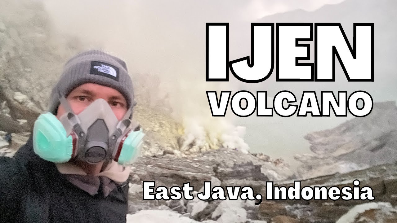 Hike inside IJEN VOLCANO: sulfur blue light and nature of East Java, Indonesia