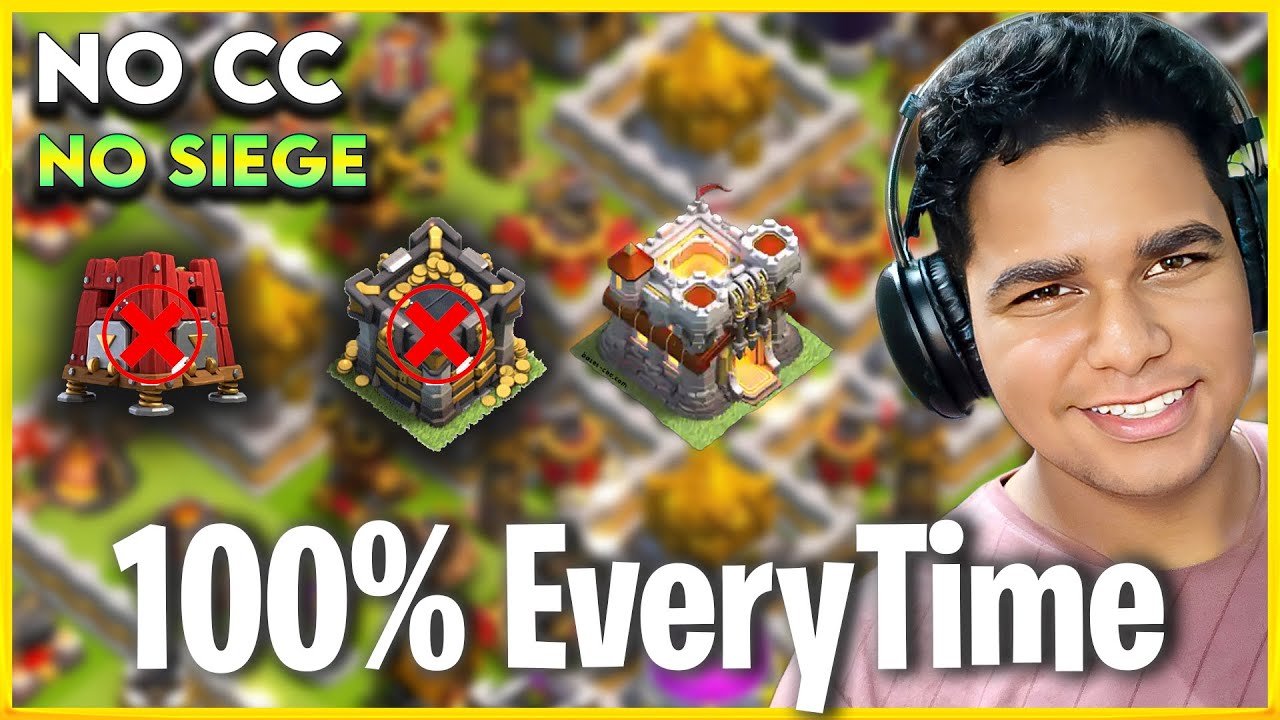 Best TH11 Attack Strategy Without CC Troops & Siege Machine | Easiest Town Hall 11 Army 3-Star Guide