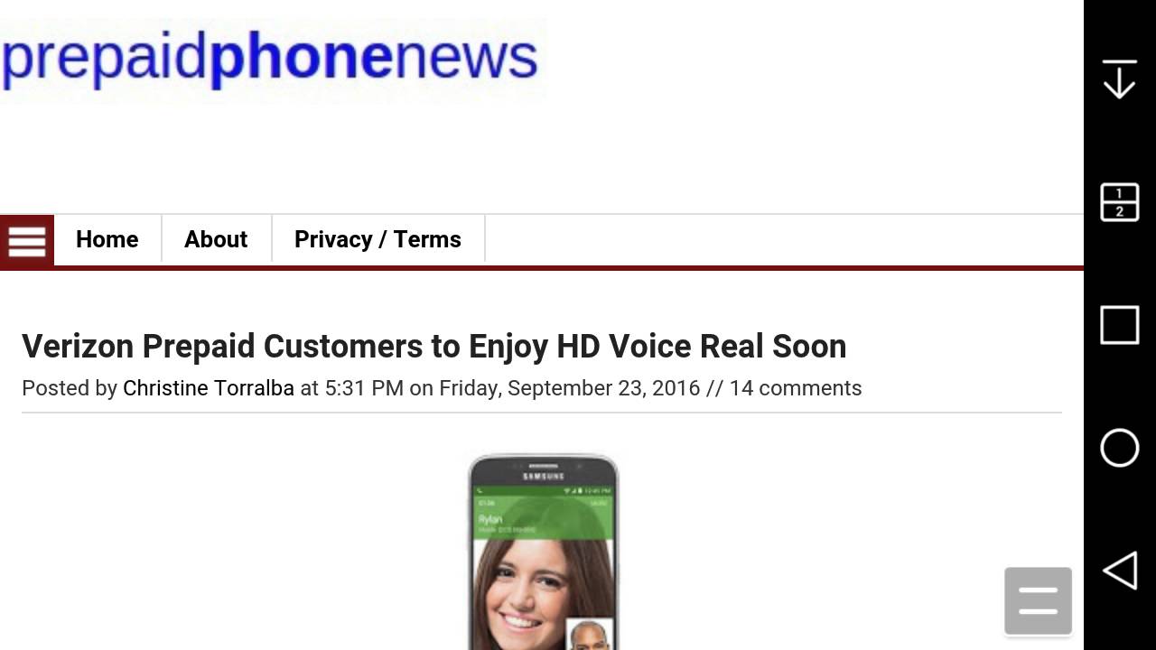 Verizon Finally Launching HD Voice (VoLTE) to Its Prepaid Customers Starting September 25th, 2016