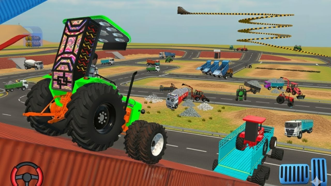 Drive mahendra 🚜|| and Hindustan 60 Farmetruck ter unloading full game play 🛑 || truck 🚛