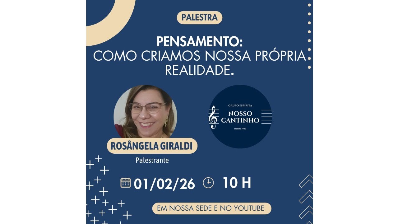 Evangelização aos Domingos - Pensamento: Como criamos nossa própria realidade.
