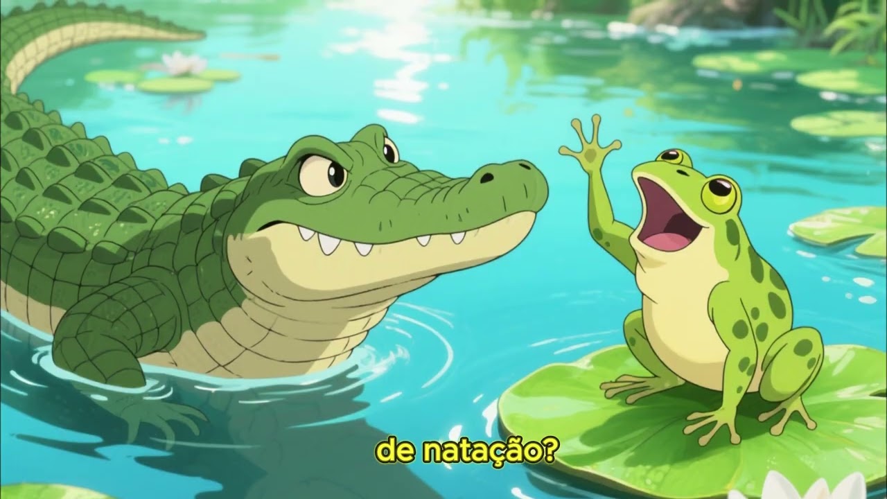 O jacaré briguento