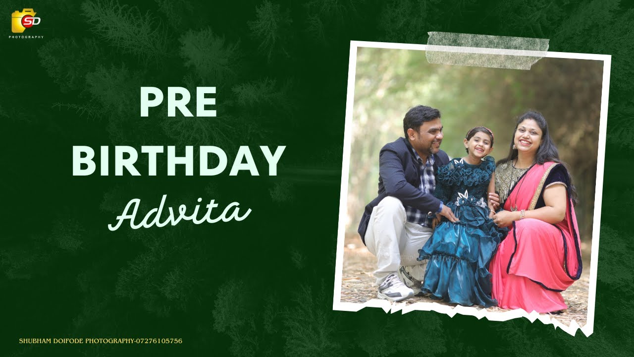 ADVITA POKALE | Fifth Birthday | Baby Girl | Pre Birthday Shoot| | 2023 l #ShubhamDoifodePhotography
