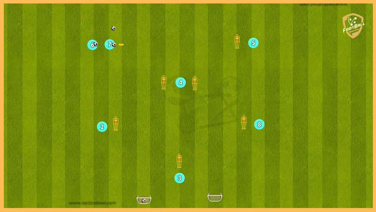 Argentina - Passing Combinations With Finishing On Two Small Goals