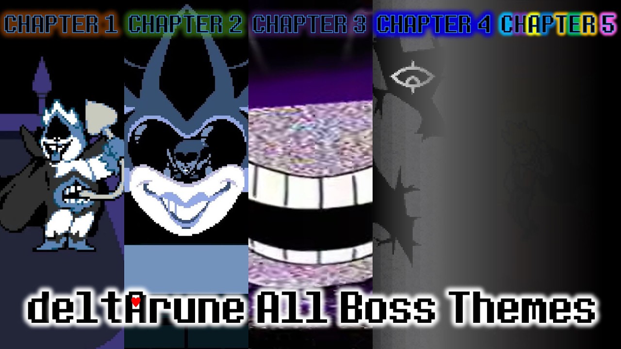 Deltarune Chapter 1 & 2 & 3 & 4 & 5 - All Boss Themes
