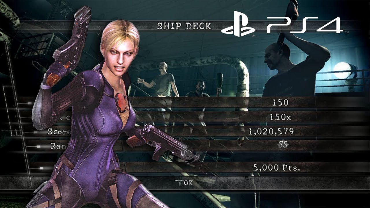 Ship Deck Solo 1,020,579 Jill Battlesuit | Resident Evil 5 PS4 Mercenaries United HD