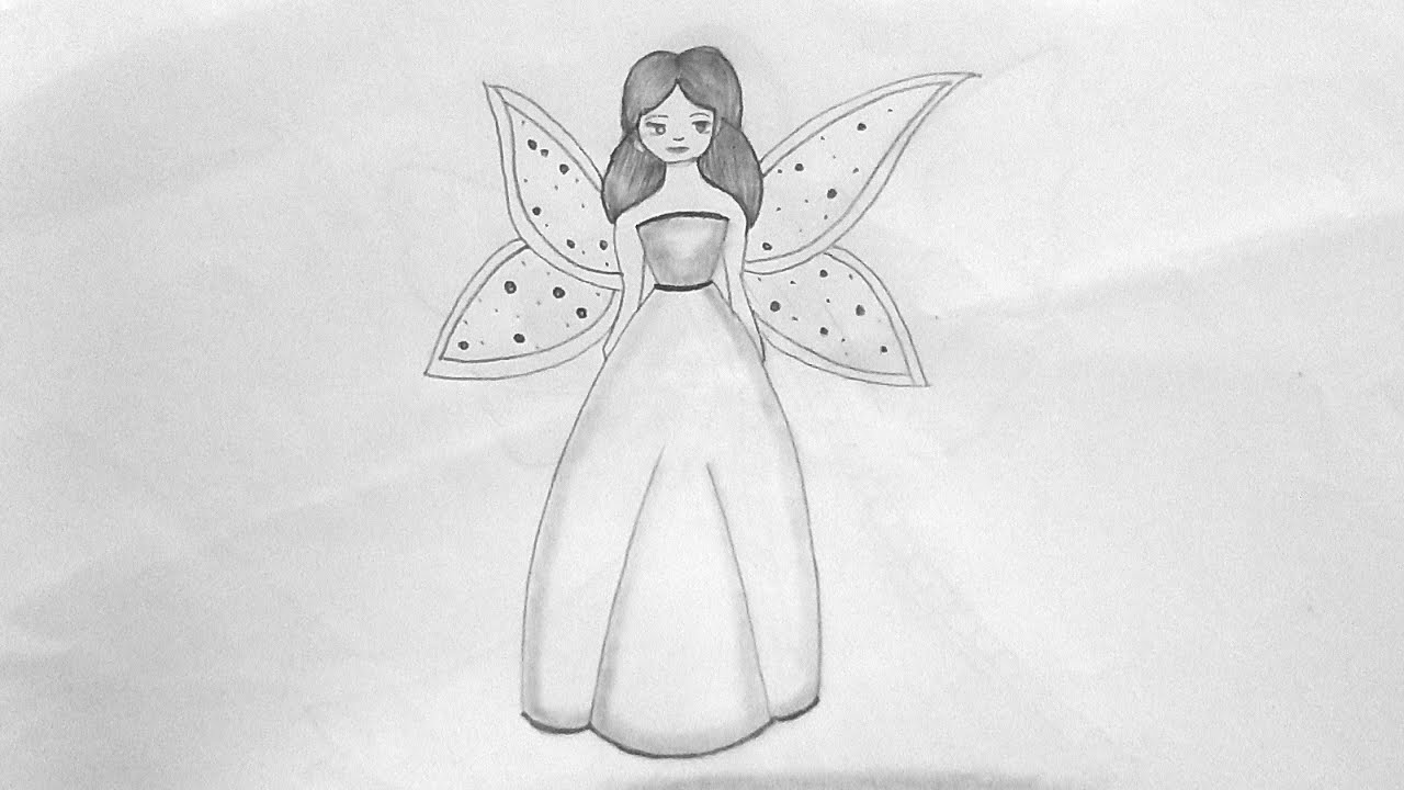 How to draw a Fairy l pencil sketch for beginners