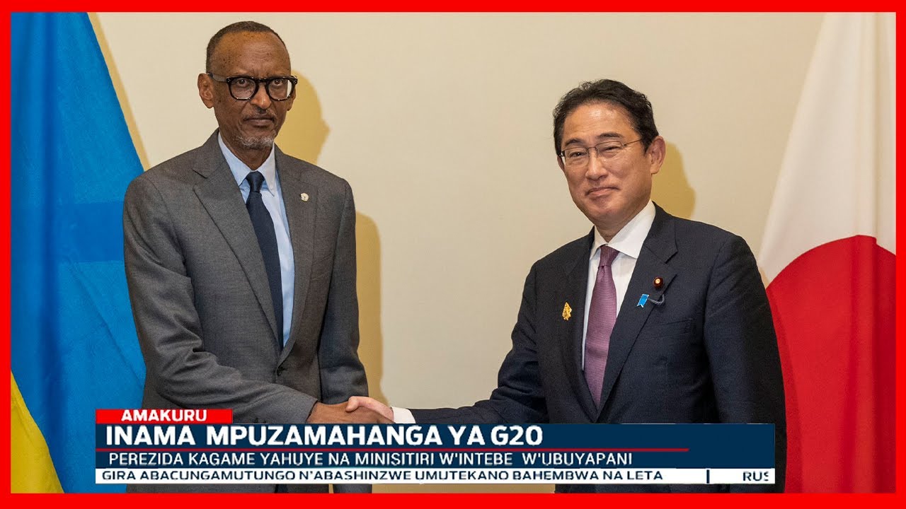 Perezida Kagame yahuye na Minisitiri w'Intebe w'Ubuyapani