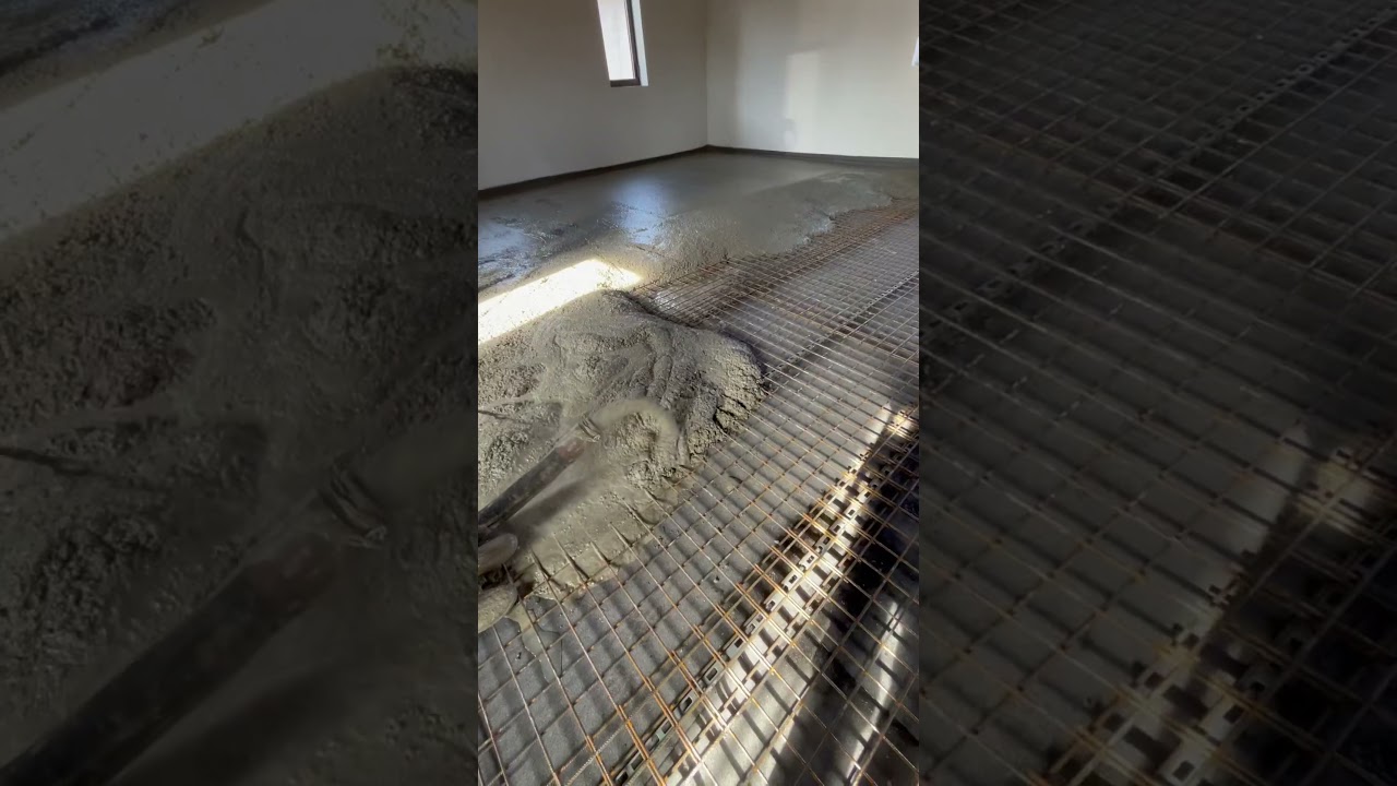 Le&scaron;těn&aacute; dr&aacute;tkobetonov&aacute; podlaha #beton #concrete #concretelife #concretemachinery #podlaha