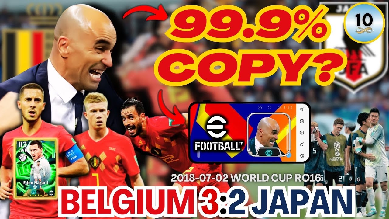 (Tactics for FREE HARZARD) I Cloned R.MARTINEZ&rsquo;S 2018 BELGIUM Tactics in eFootball