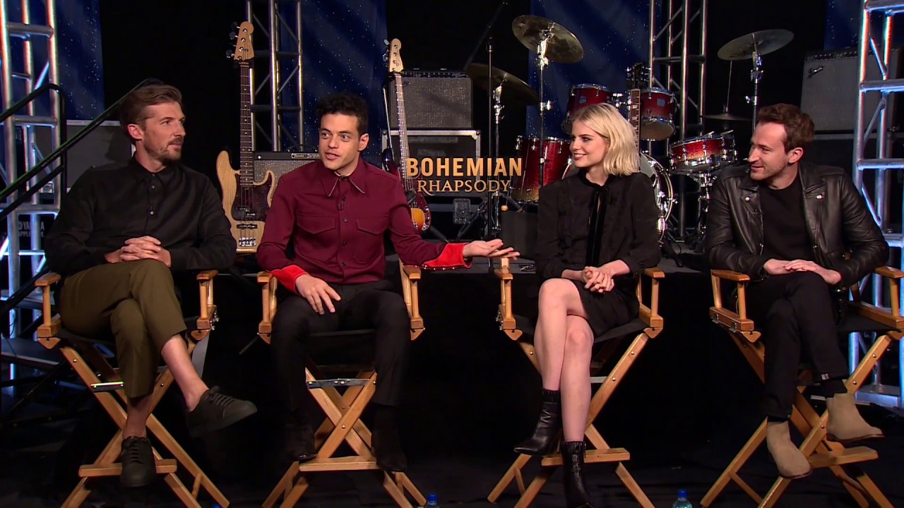 BOHEMIAN RHAPSODY Interviews: Rami Malek, Gwilym Lee, Ben Hardy, Joseph Mazzello, Lucy Boynton
