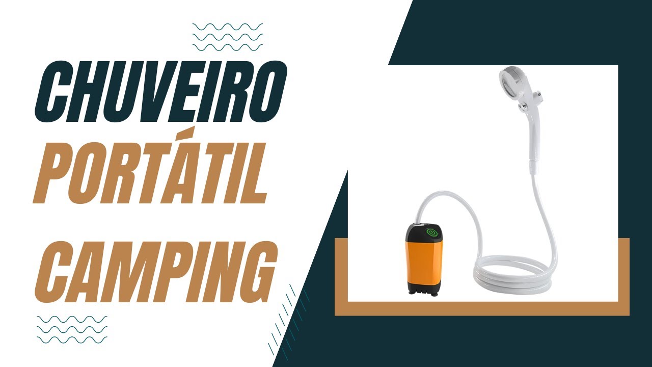 Chuveiro Portátil Camping Preparações Falta de Energia