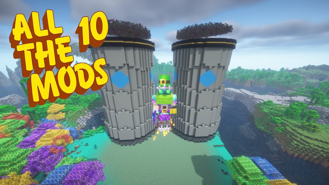All The Mods 10 Episode 18: Building a cooling tower and beginning our extreme reactor