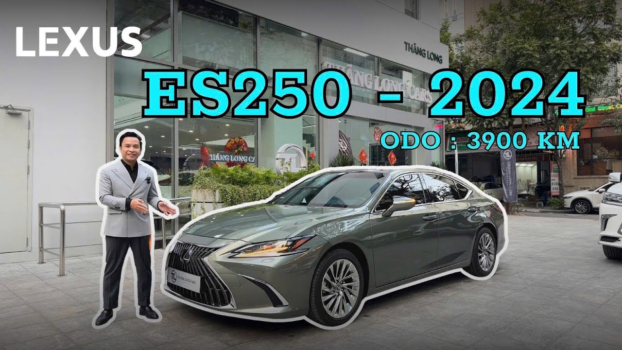 Lexus ES250 2024 màu Xanh Sunlight Green mới đi 3.900km đã phủ ppf | Lê Minh Thành