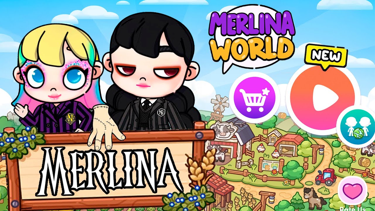 MERLINA INVADE AVATAR WORLD 🖤✨ | Juanvi Gameplays