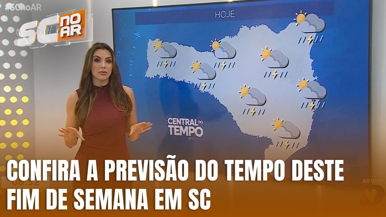 Confira a previsão do tempo deste fim de semana em Santa Catarina