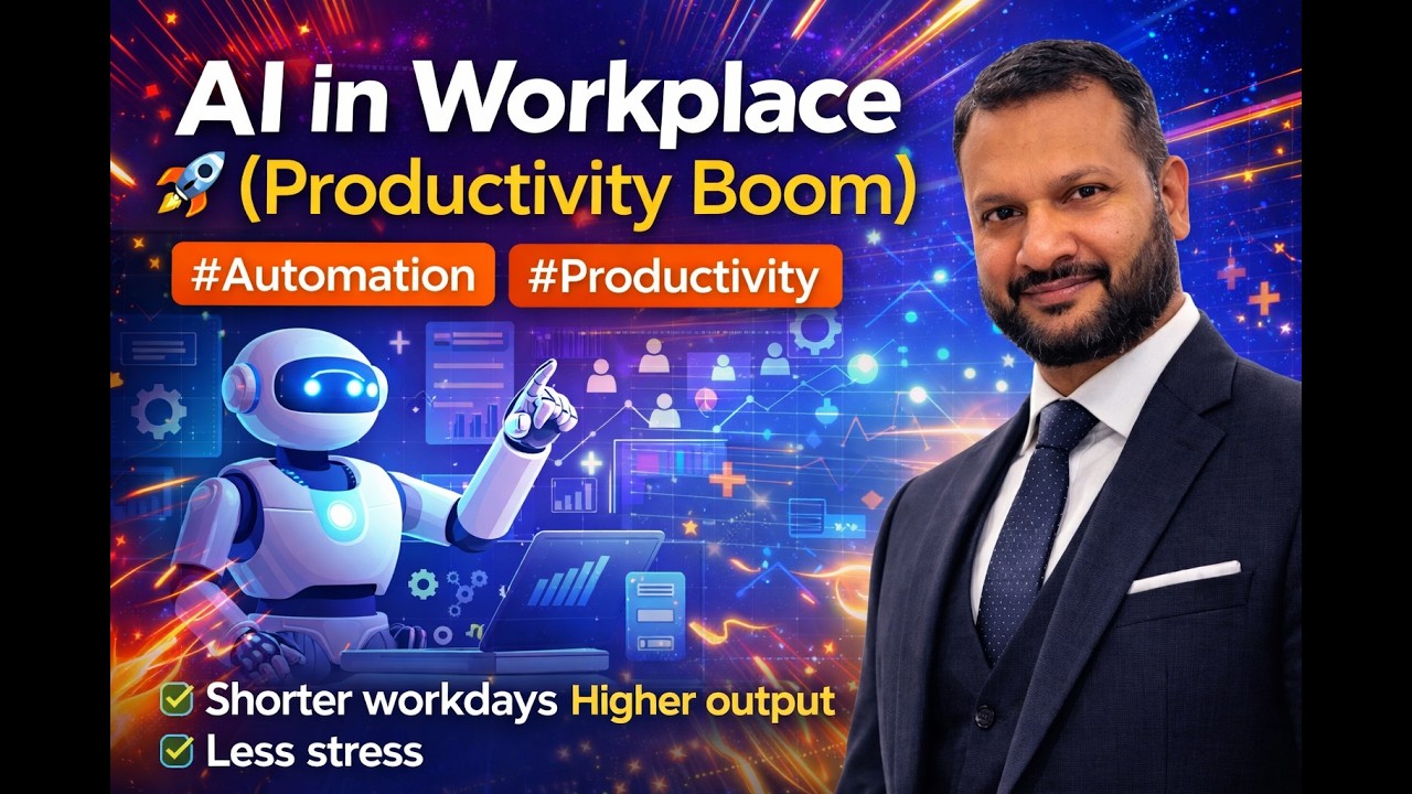 AI in Workplace (Productivity Boom): AI Tutorial| AI Free Classes | Varun Gupta AI Consultant