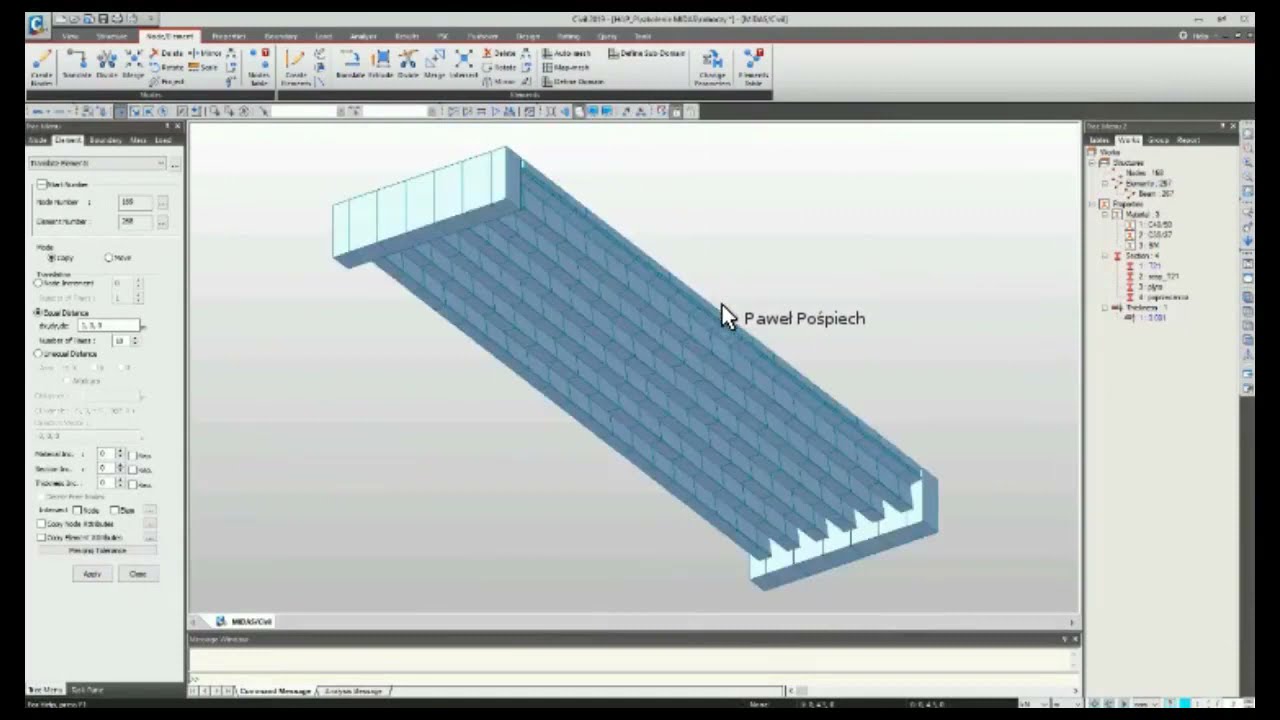 midas Civil webinar | Etapowanie konstrukcji zespolonych na przykładzie belek sprężonych