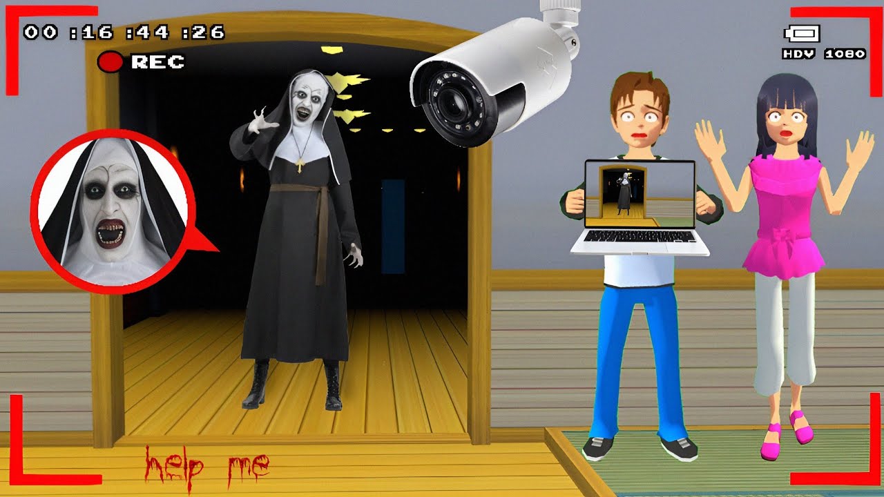 Yuta Mio Panik CCTV Merekam HANTU VALAK Masuk Ke Dalam Rumah Yuta 😱| Sakura School Simulator
