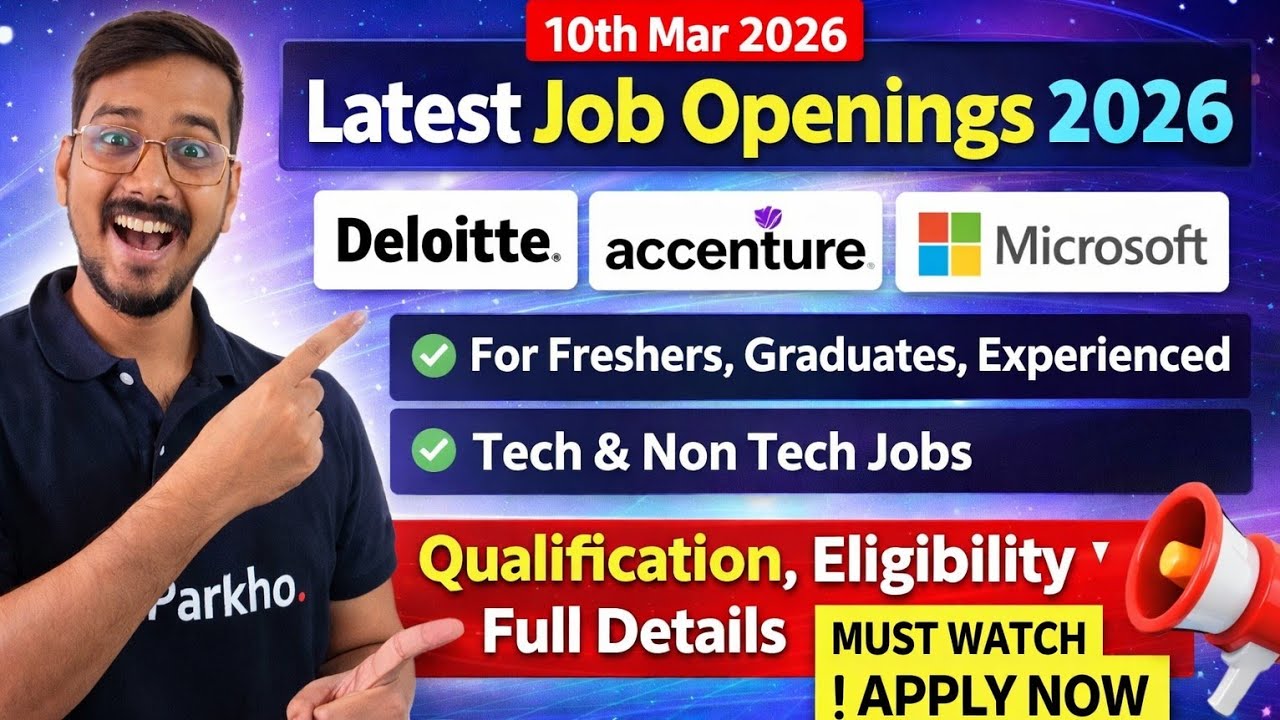 Deloitte, Microsoft, Accenture,Volvo & eClerx | Tech & Non-Tech Jobs | Hiring 2026 | Freshers & Gra.
