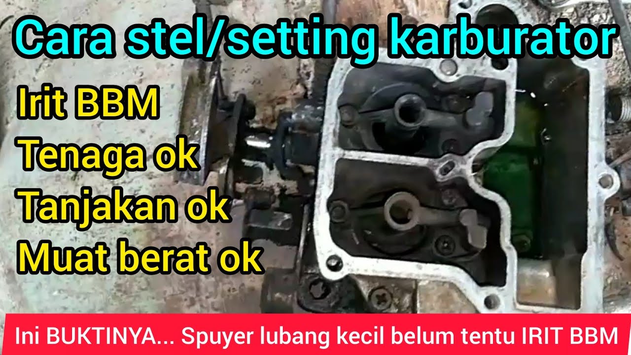 stel/setting karburator yang benar