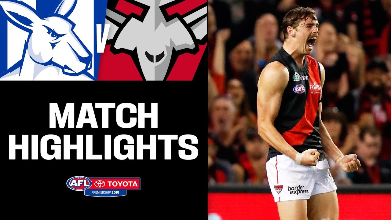 Good Friday footy | North Melbourne v Essendon Highlights | Round 5, 2019 | AFL