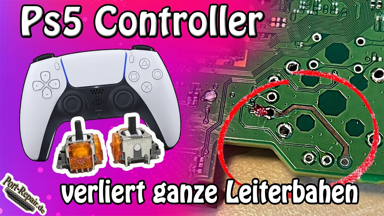 Ps5 Controller hat beim TMR Stick Umbau gelitten [Port-Repair]
