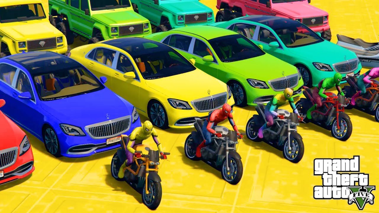 GTA V Mega Ramp Boats, Cars, Motorcycle, Jet With Trevor and Friends Epic Stunt Map Challenge