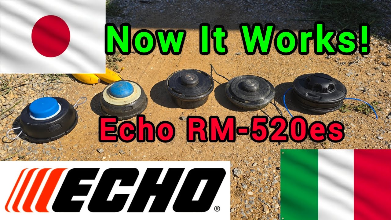 Триммер Echo отремонтирован! Правильная головка имеет решающее значение. ECHO RM-520ES
