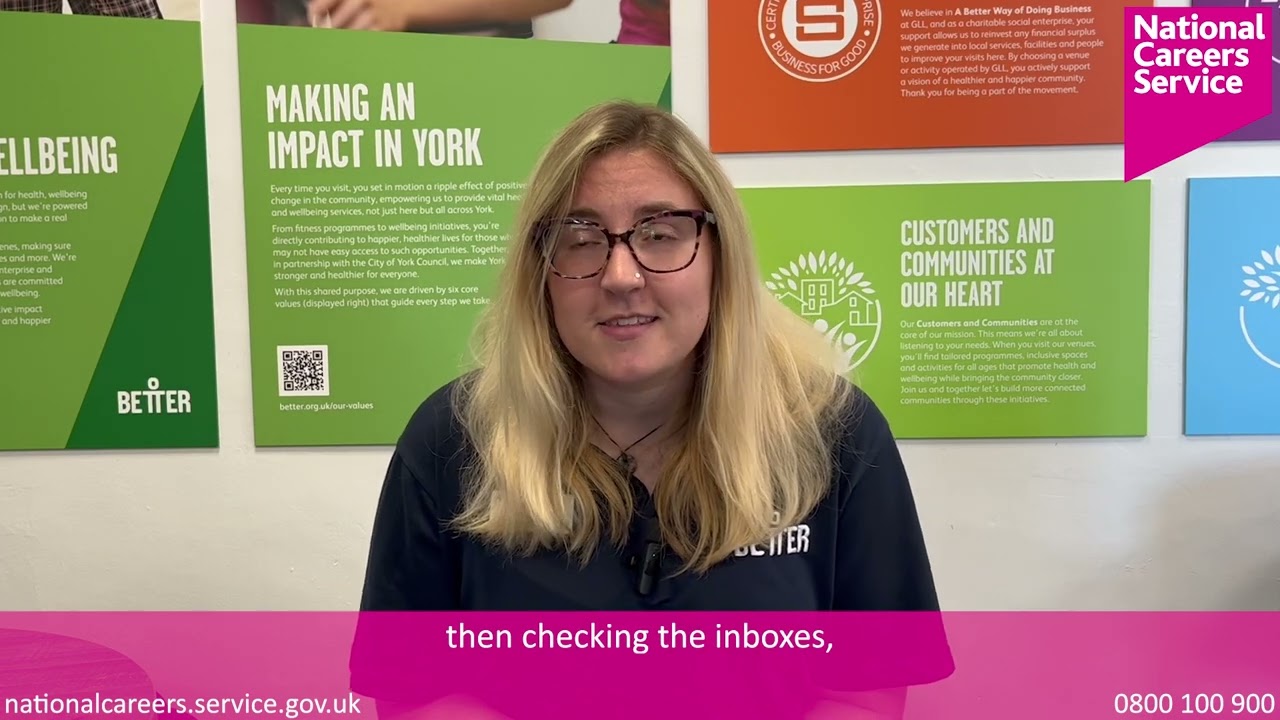 Leisure centre manager: Abby's story