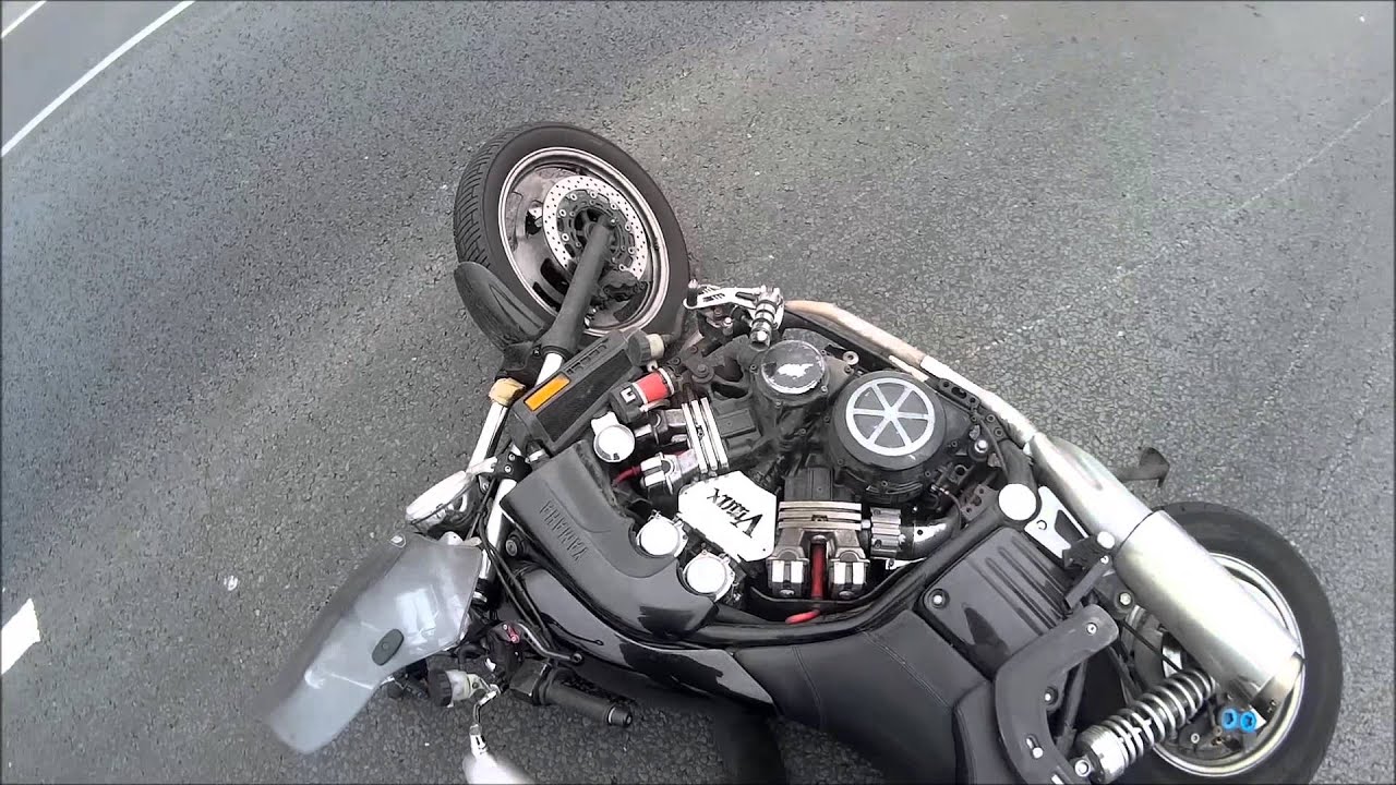 Yamaha Vmax vmax v-max v max 1200 crash