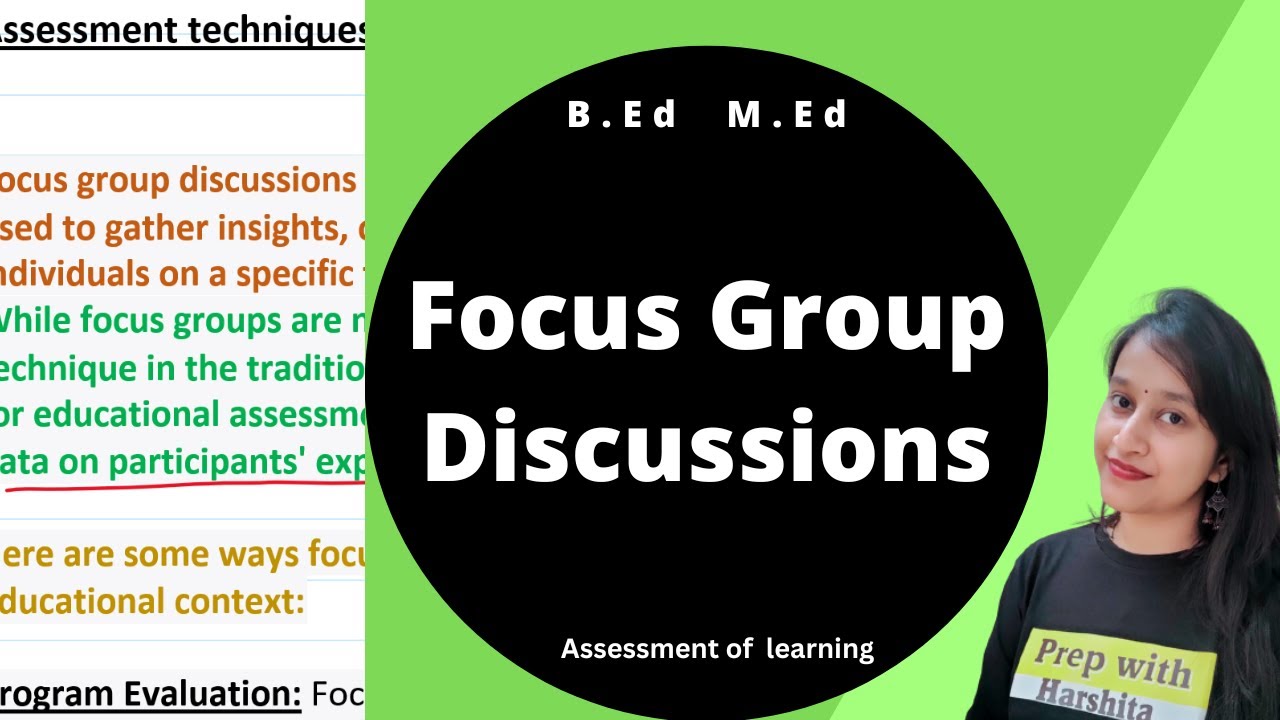 Alternative Assessment Techniques: Focus Group Discussions