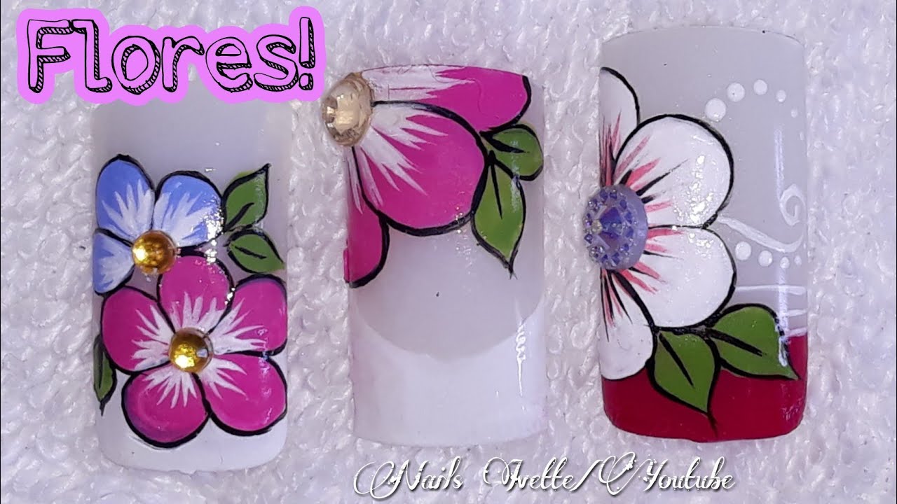 3 diseños de flores para tus uñas