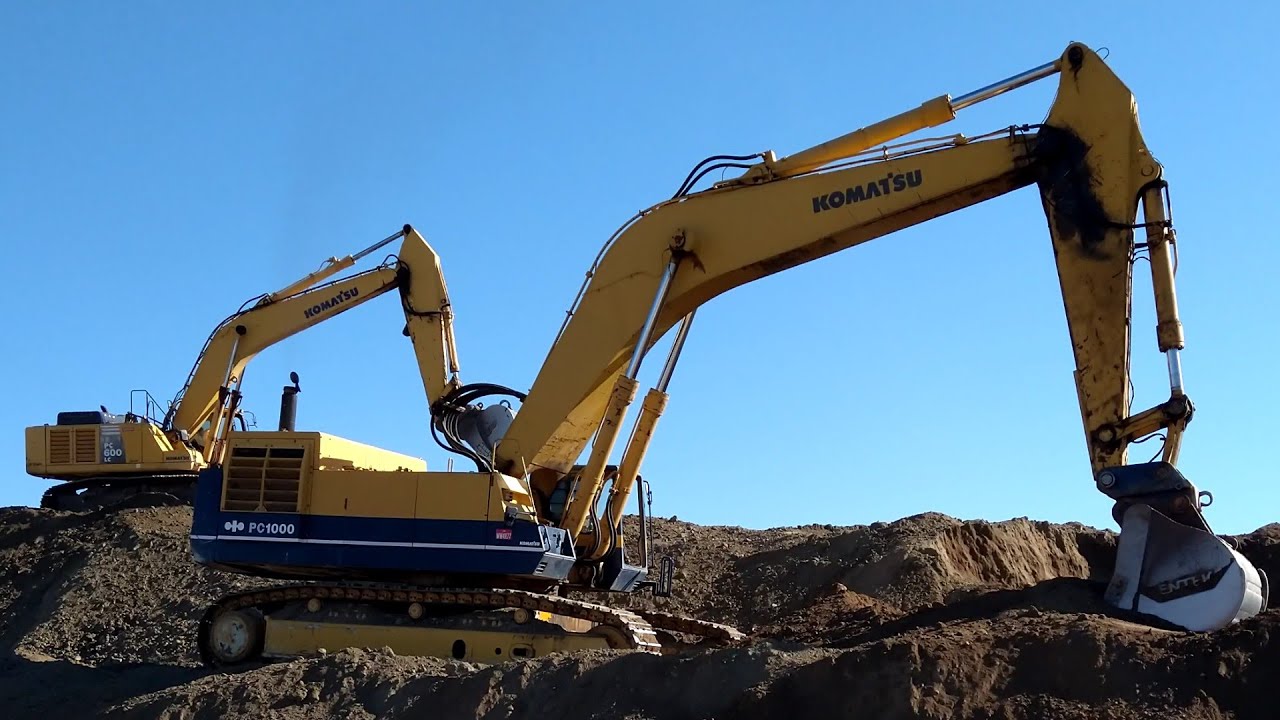KOMATSU PC1000 Excavator Backfilling