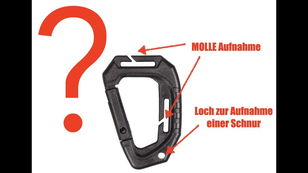 Was ist ein MOLLE Karabiner ??? | Rucksack Zubehör