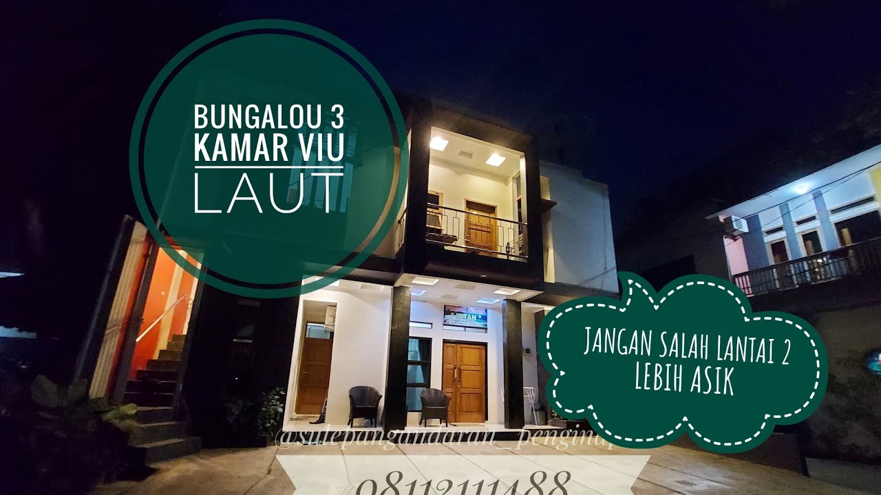 Bungalow Dekat pantai pangandaran Recomend buat keluarga #pangandaran
