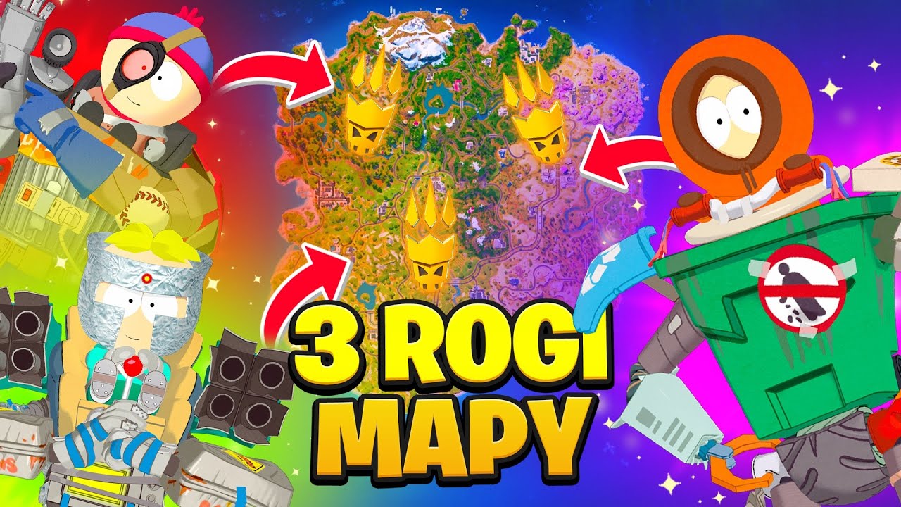 3 MITYCZNE ROGI MAPY CHALLENGE w Fortnite