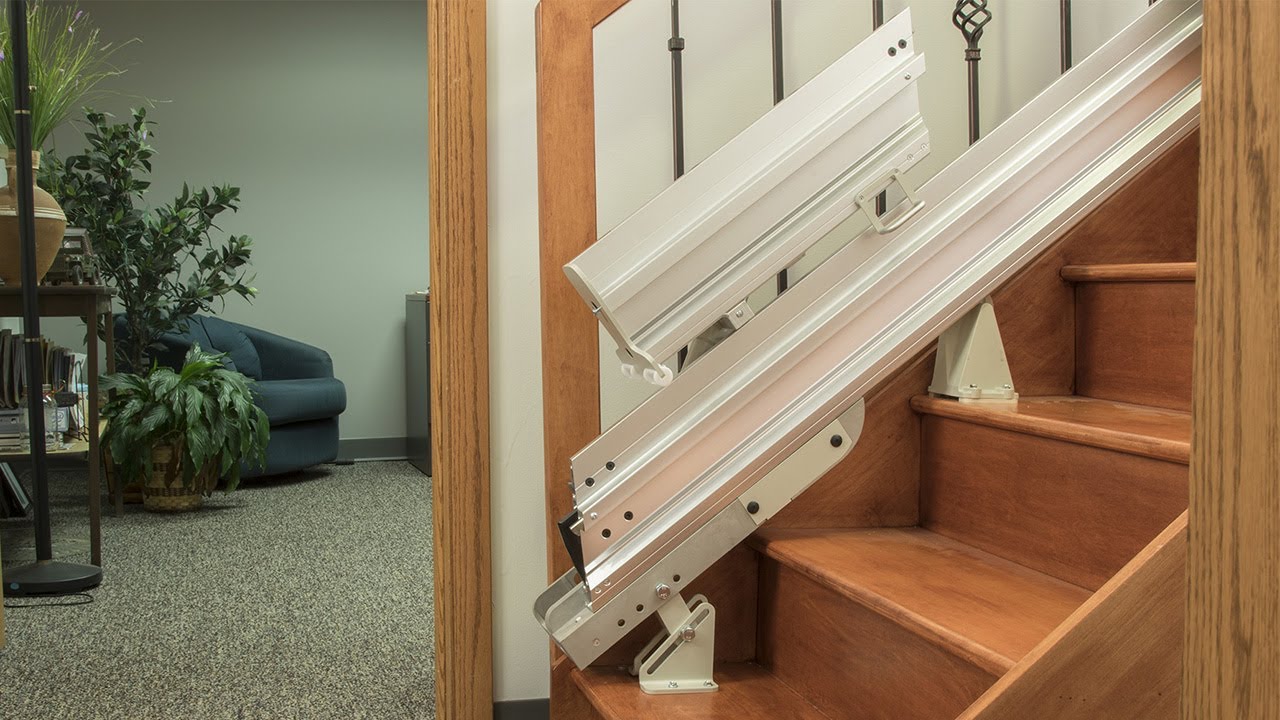 Power & Manual Folding Stair Lift Rails | Bruno&reg;