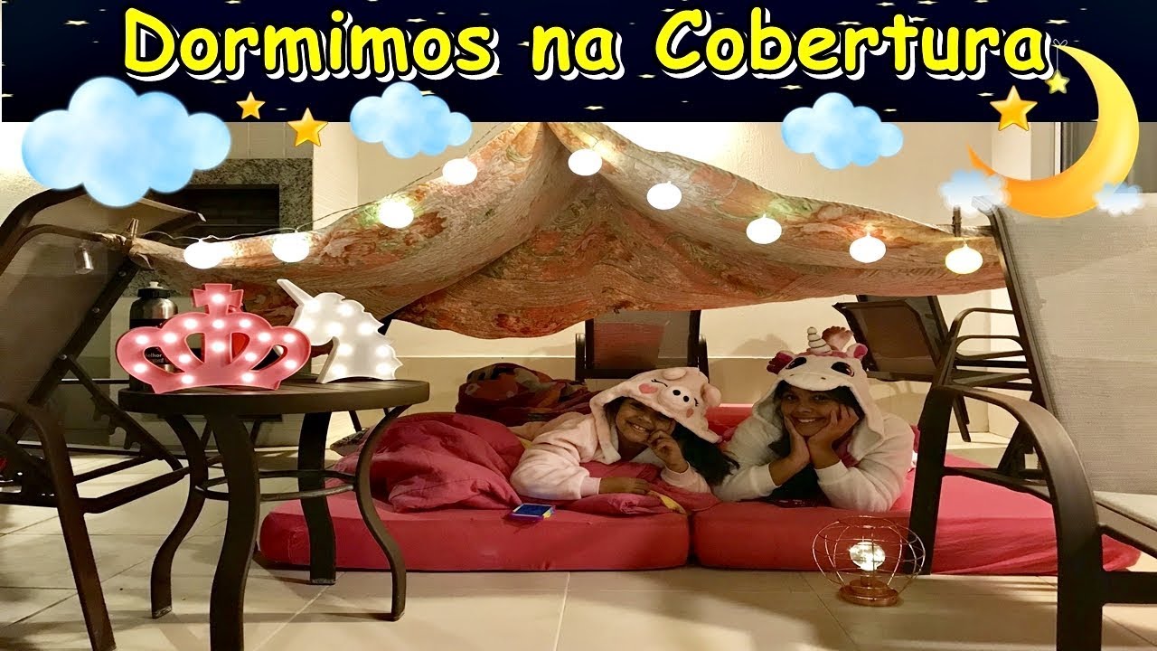 PASSAMOS UMA NOITE NO TERRAÇO - DORMIMOS FORA DE CASA 100%REAL - EDUARDA FERRÃO ft. KAMILLY FERRÃO