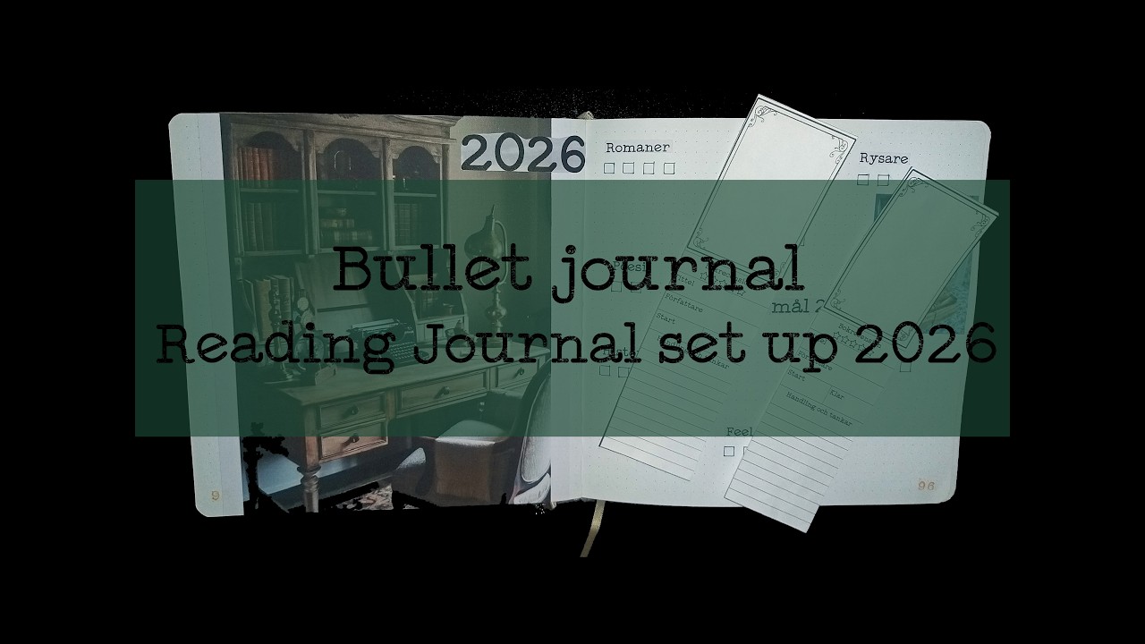 Bullet journal Reading journal set up 2026