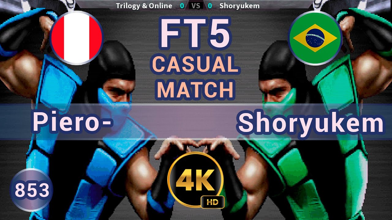 UMK3 - 🇵🇪 Trilogy & Online vs Shoryukem 🇧🇷 CASUALS / 4K 60 FPS #umk3 #team99hits #t99h #fightcade