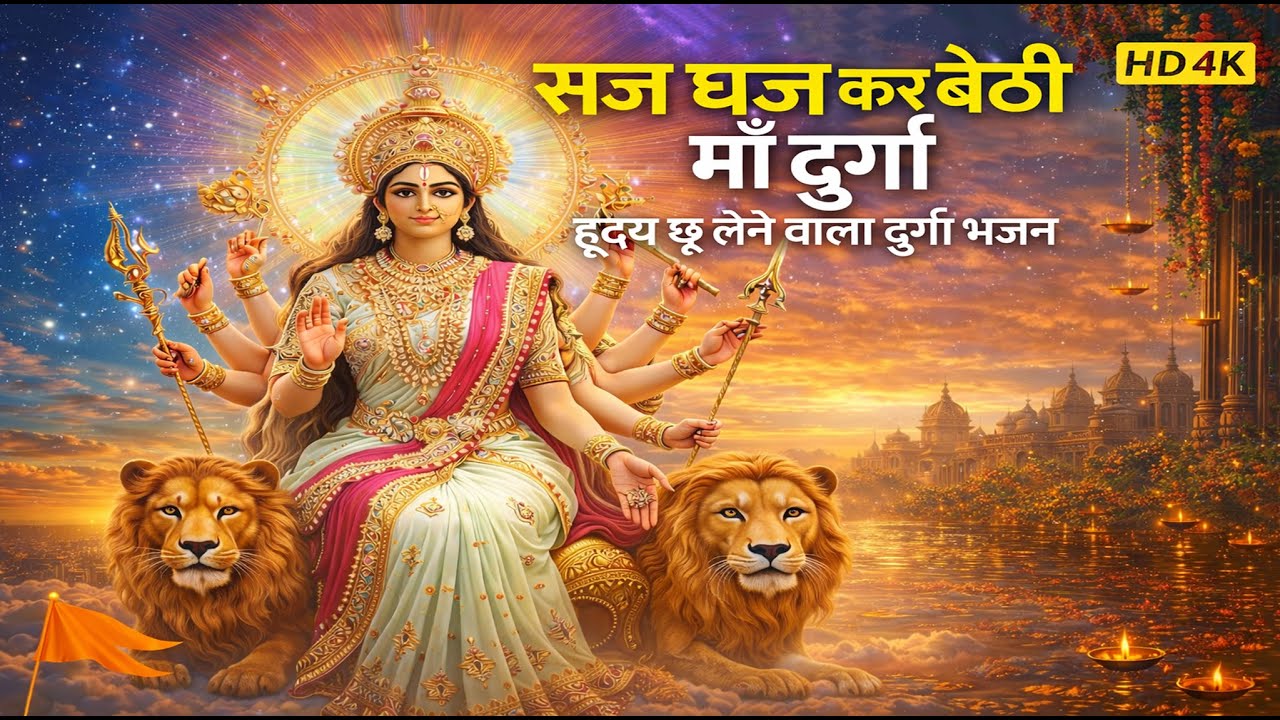 सज धज कर बैठी माँ दुर्गा | भावुक भक्ति भजन | Heart Touching Durga Bhajan |  Bhakti Rasdhara
