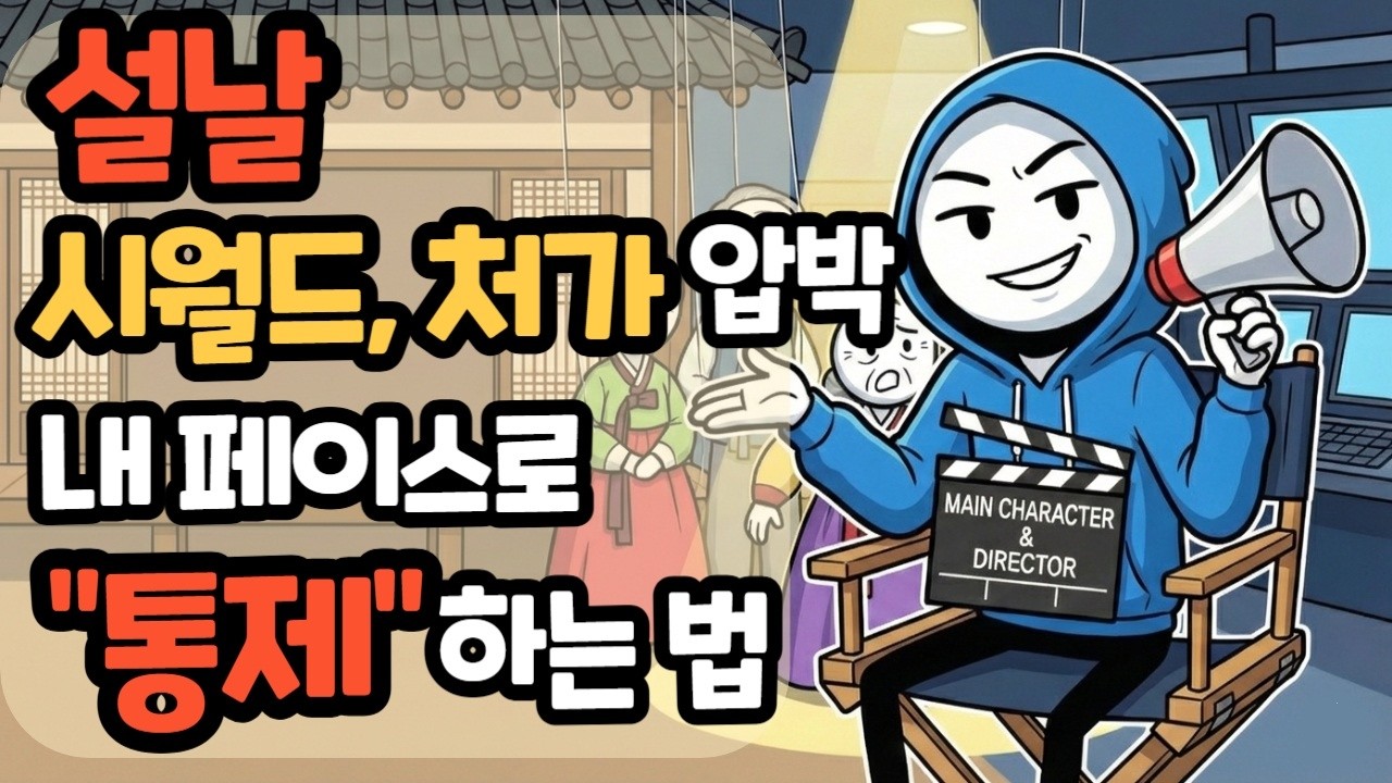 설날 시월드/처가 압박, 내 페이스로 '통제'하는 법 #설날 #명절증후군 #시월드 #처가