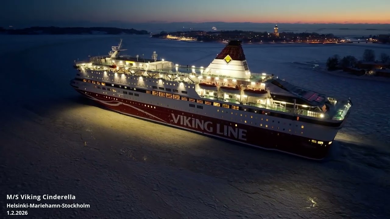 M/S Viking Cinderella iltalähtö 1.2.2026