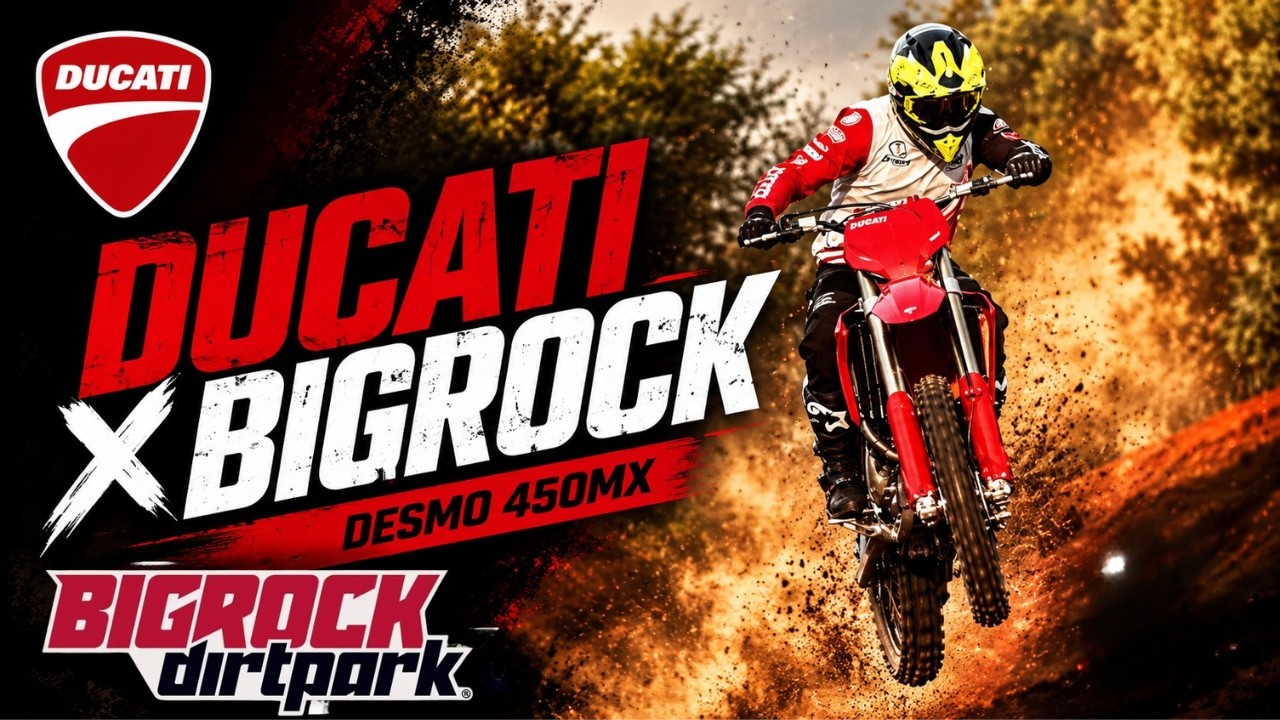 Ducati X BigRock Dirt Park: The Desmo 450MX at home!