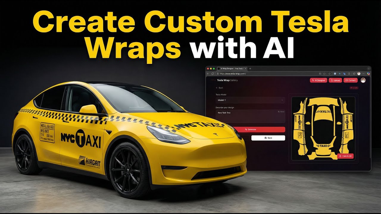 How to Create Tesla Wrap Designs Using AI (Step-by-Step Guide)